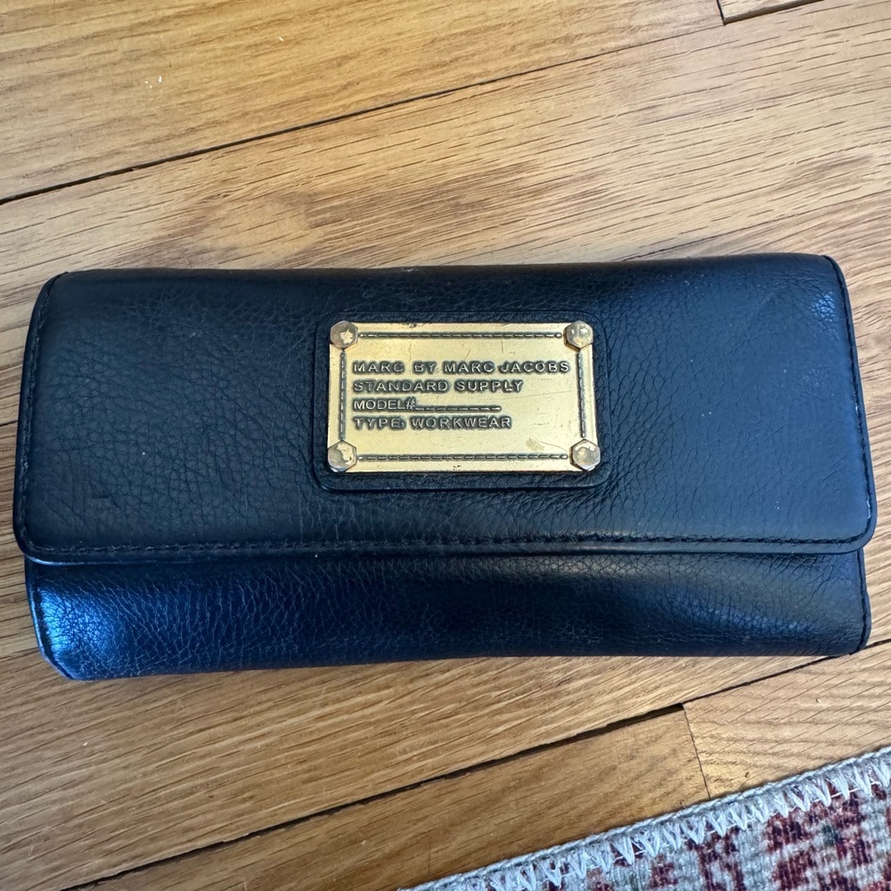 Marc by Marc Jacobs Black Leather Wallet